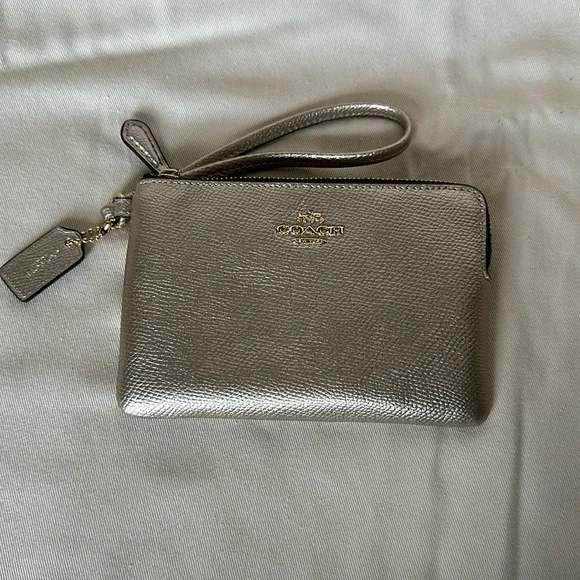 Coach Metallic Wristlet - Picture 1 of 6